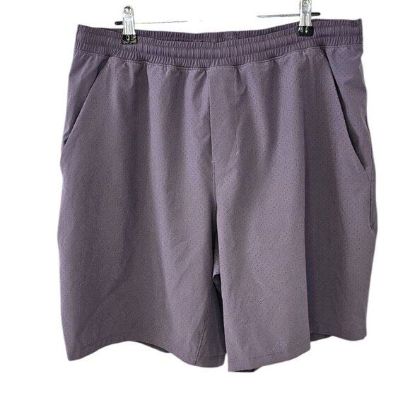 Lululemon Mens Pace Breaker Short, Lined Perforated 9" Graphite Purple, Size XL - Picture 1 of 8